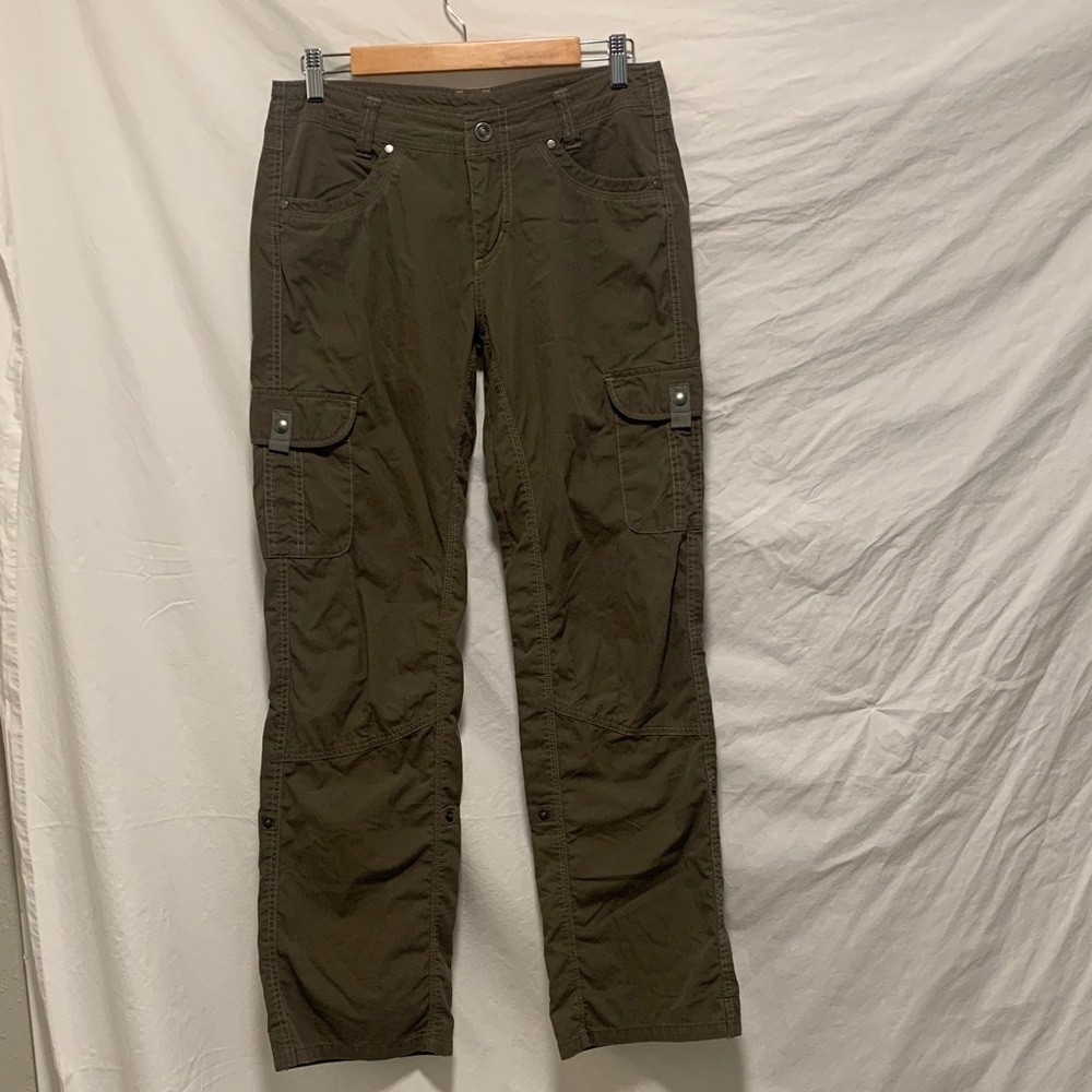 Women’s Kuhl Olive Green Splash Roll-up Pant VGUC size 8